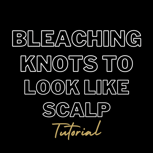 How To Bleach Knots On Lace